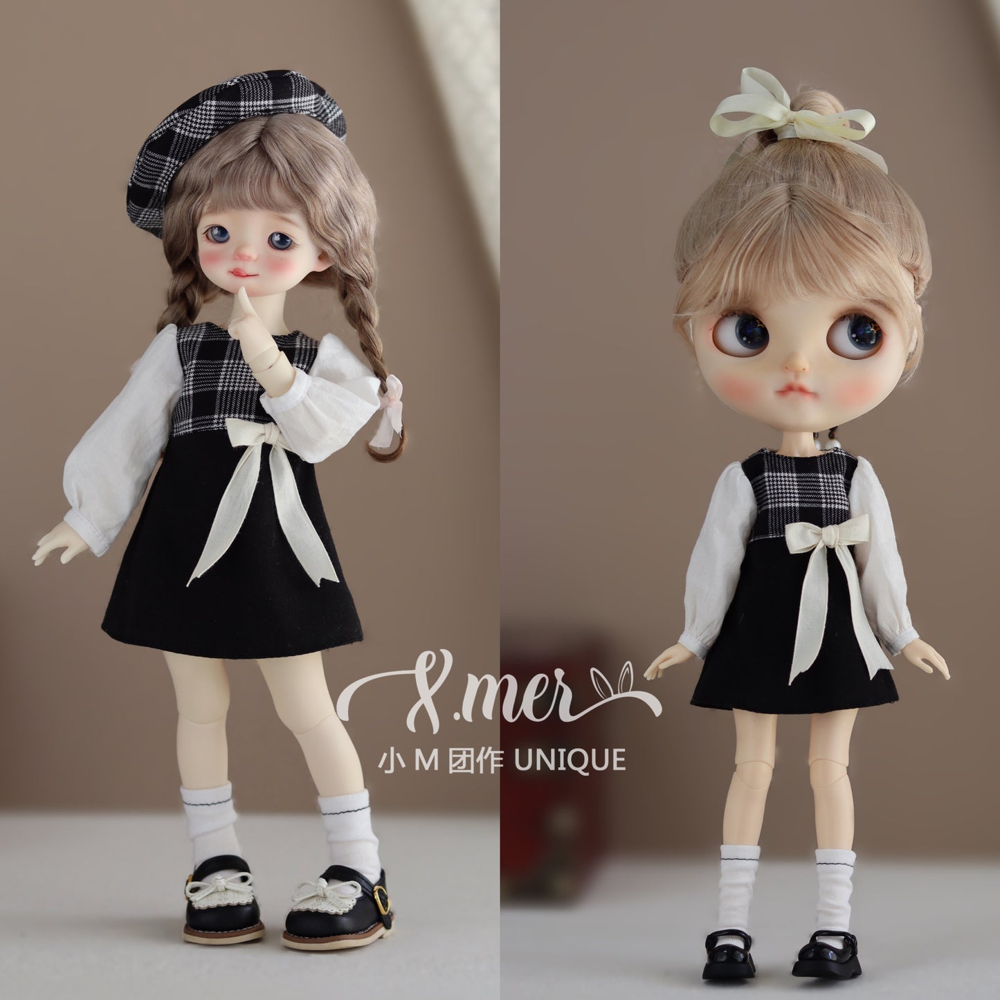 小Mer BJD 1/6 BJD DOLL Clothes Dress Pattern -Twilight-no seam allowance included
