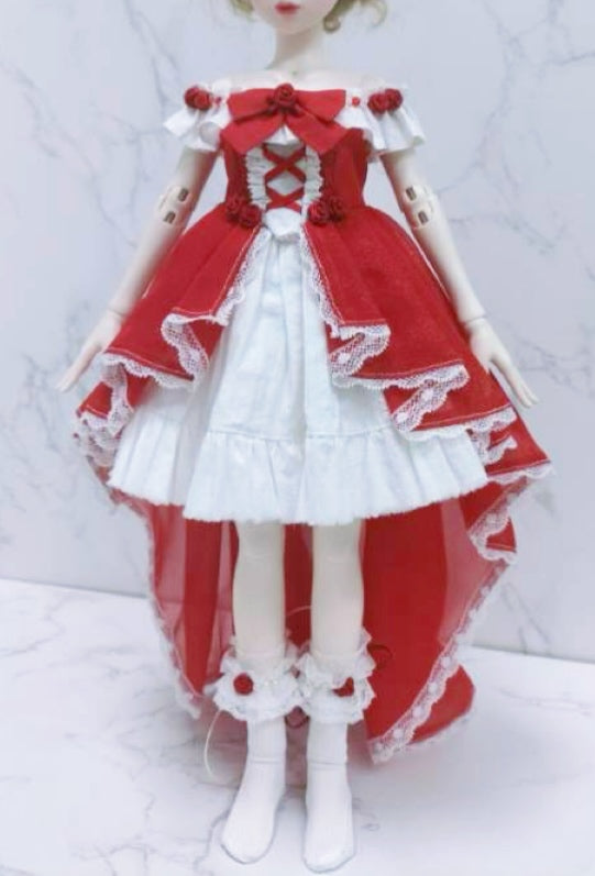 阿彩 1/4 BJD Doll Dress Pattern - Camellia-include 5mm seam allowance