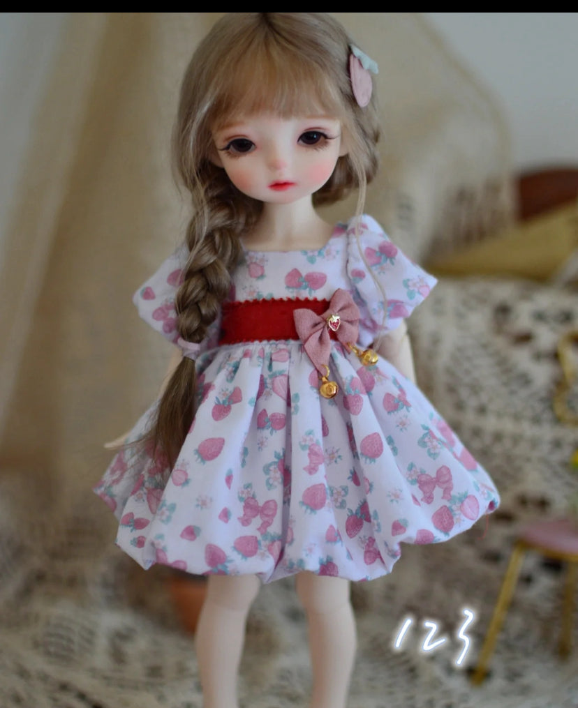 果果 1/6 BJD Doll Dress Pattern - Bubble Skirt - no seam allowance