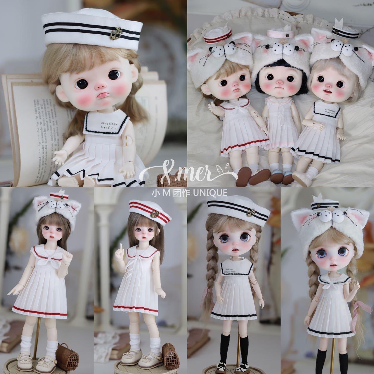 小Mer BJD 1/6 BJD DOLL Patterns -Kitty Run Run-no seam allowance included