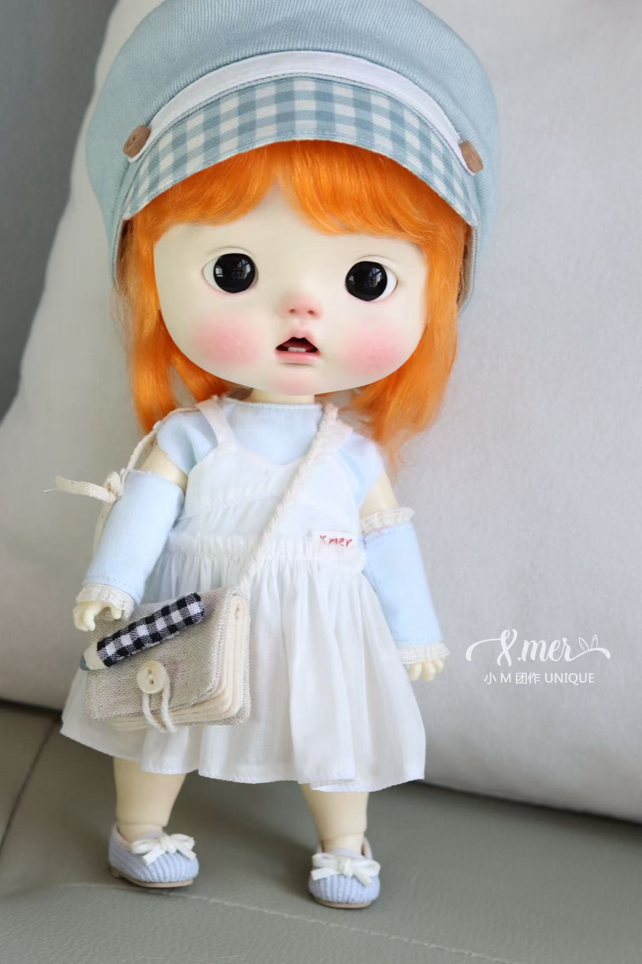 小Mer BJD 1/4 BJD DOLL Clothes Patterns -Minty Tea- no seam allowance included