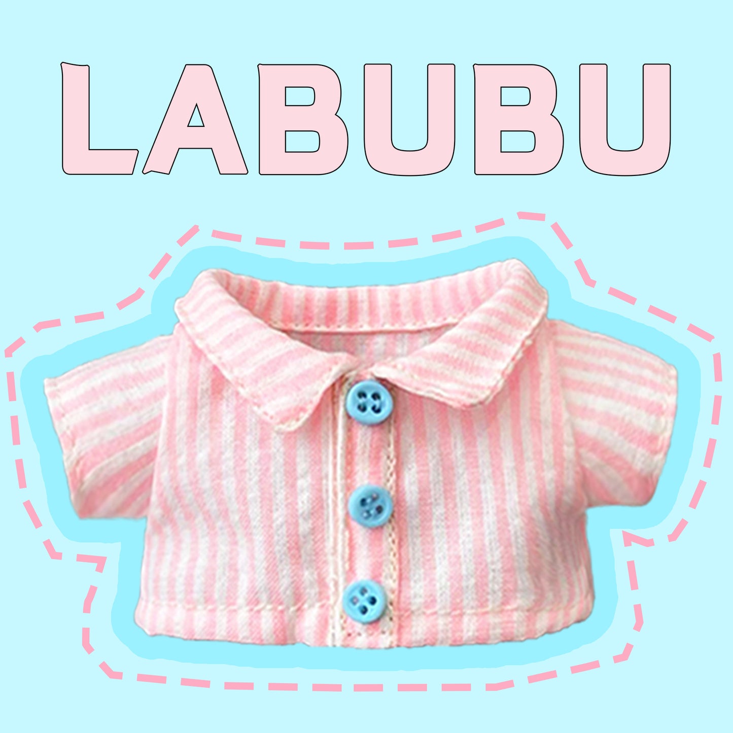 ¡Lea antes de comprar! Patrón de ropa para muñeca LABUBU Macaron: Patrón en inglés, sin margen de costura, videotutorial, sin reembolso.