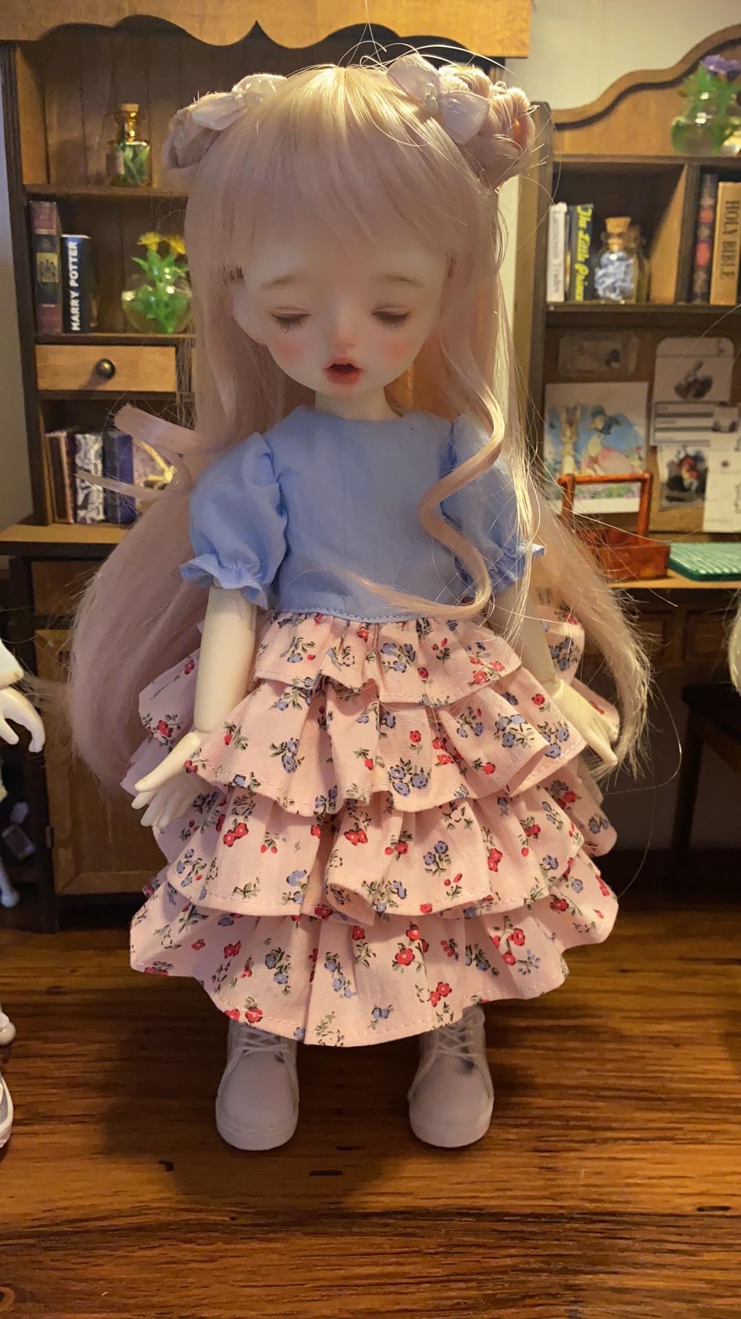 1/6 BJD YOSD clothesd dress - layered cake dress