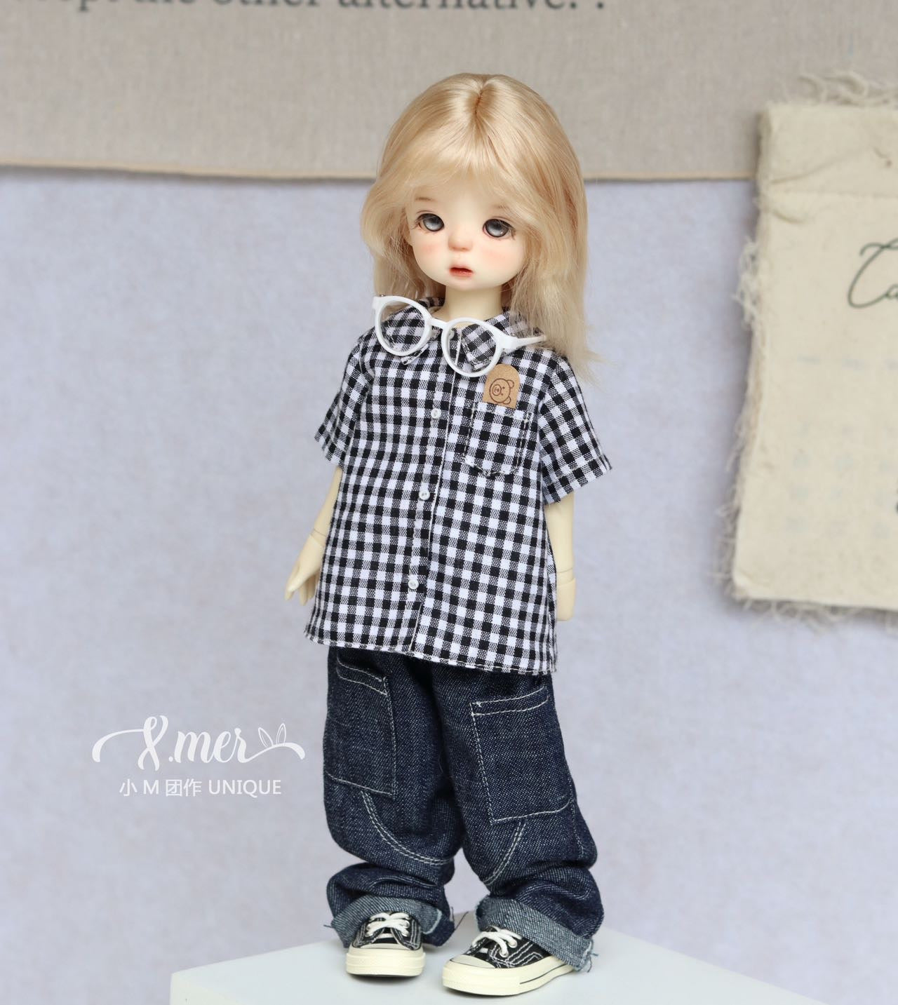 小Mer Blythe DOLL Patterns -paper airplane-no seam allowance included