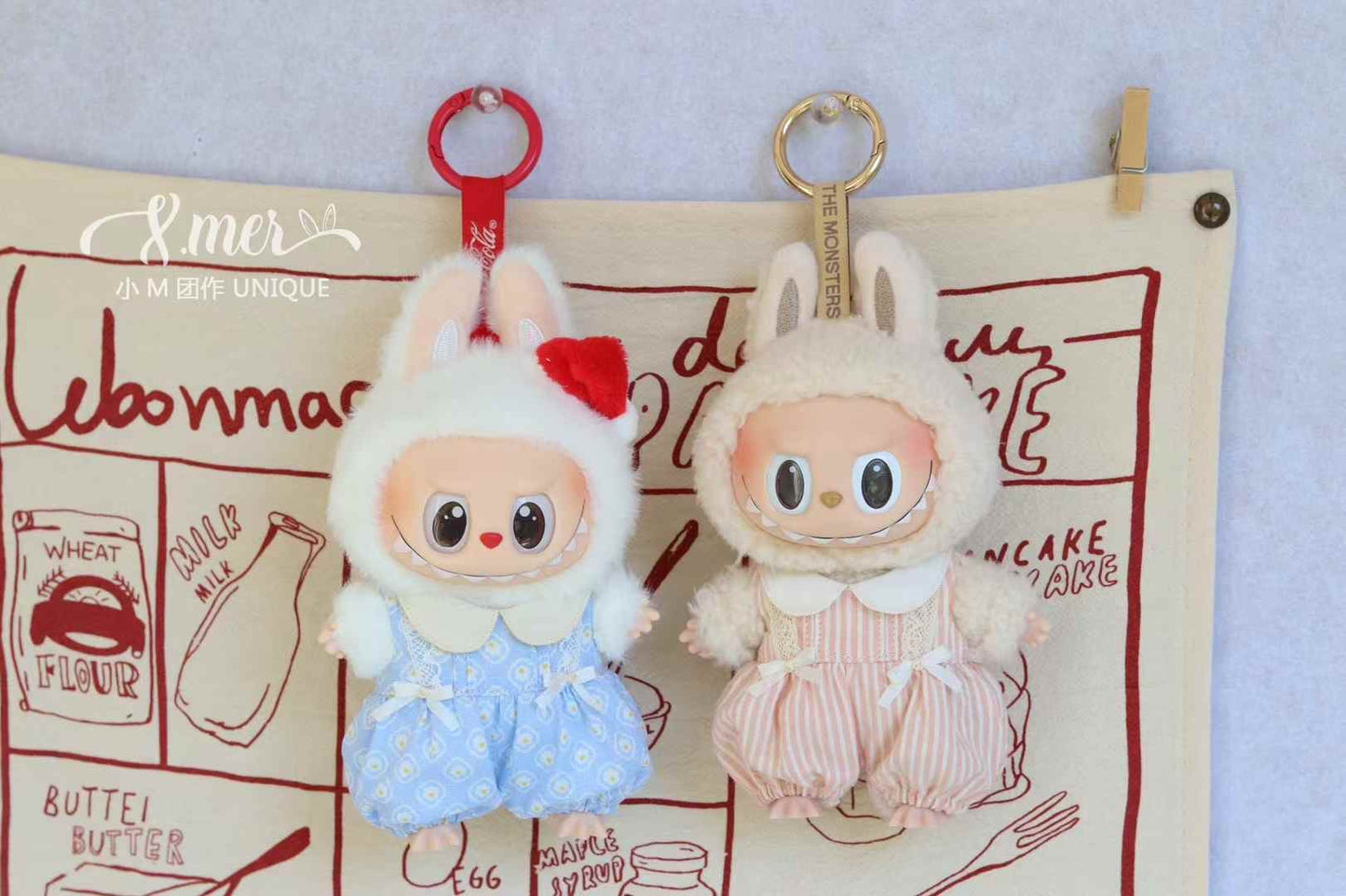 LABUBU Puffy Outfit Pattern – PDF + Video | Fits 15.5–17cm (Macaron Style)