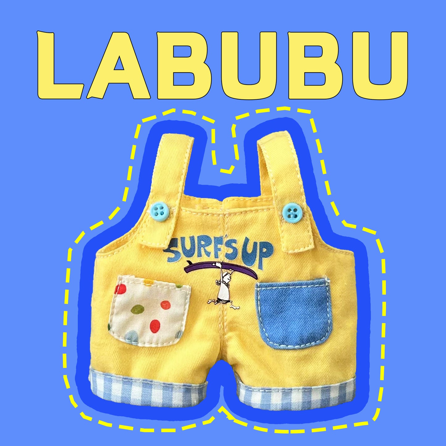 ¡Lea antes de comprar! Patrón de ropa para muñeca LABUBU Macaron: Patrón en inglés, sin margen de costura, videotutorial, sin reembolso.