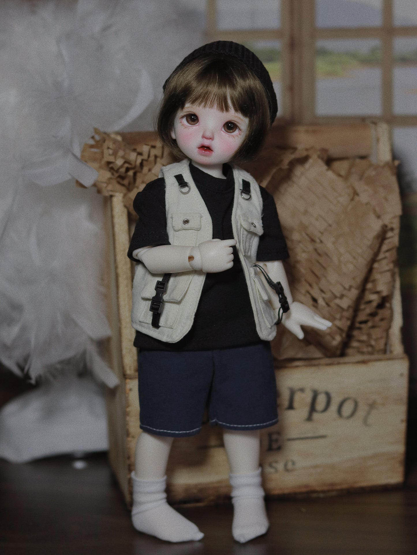 阿吉 BJD 1/6 YoSD BJD DOLL cloth Patterns- Camping boy -Digital Download