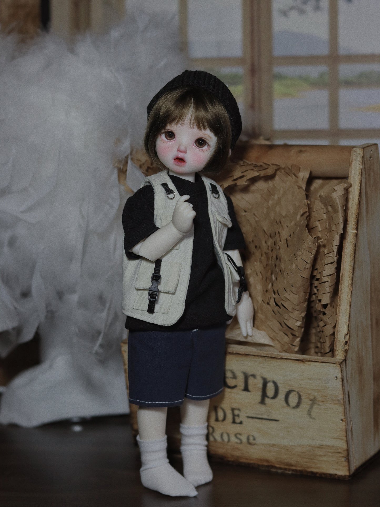 阿吉 BJD 1/6 YoSD BJD DOLL cloth Patterns- Camping boy -Digital Download