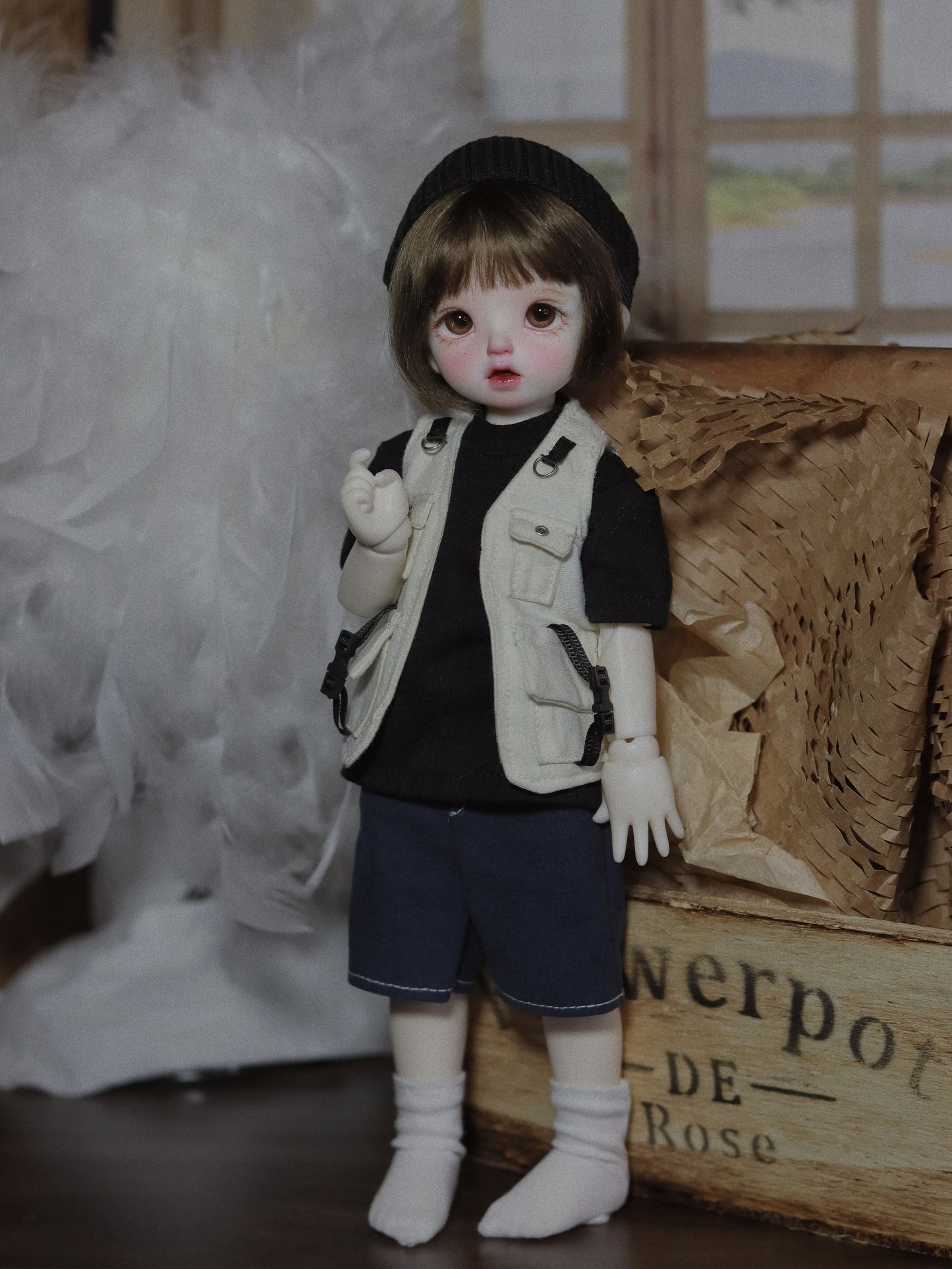 阿吉 BJD 1/6 YoSD BJD DOLL cloth Patterns- Camping boy -Digital Download