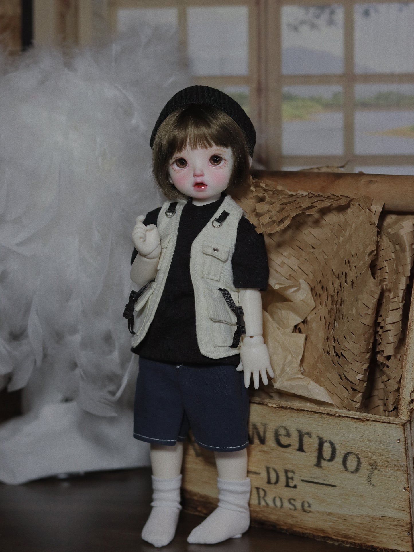 阿吉 BJD 1/6 YoSD BJD DOLL cloth Patterns- Camping boy -Digital Download