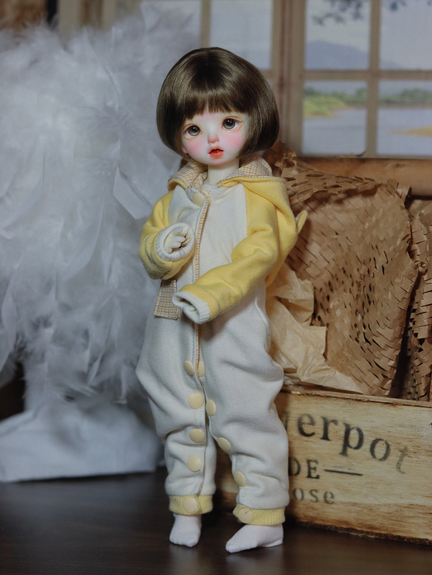 阿吉 BJD 1/6 YoSD BJD DOLL cloth Patterns- Kitty -Digital Download