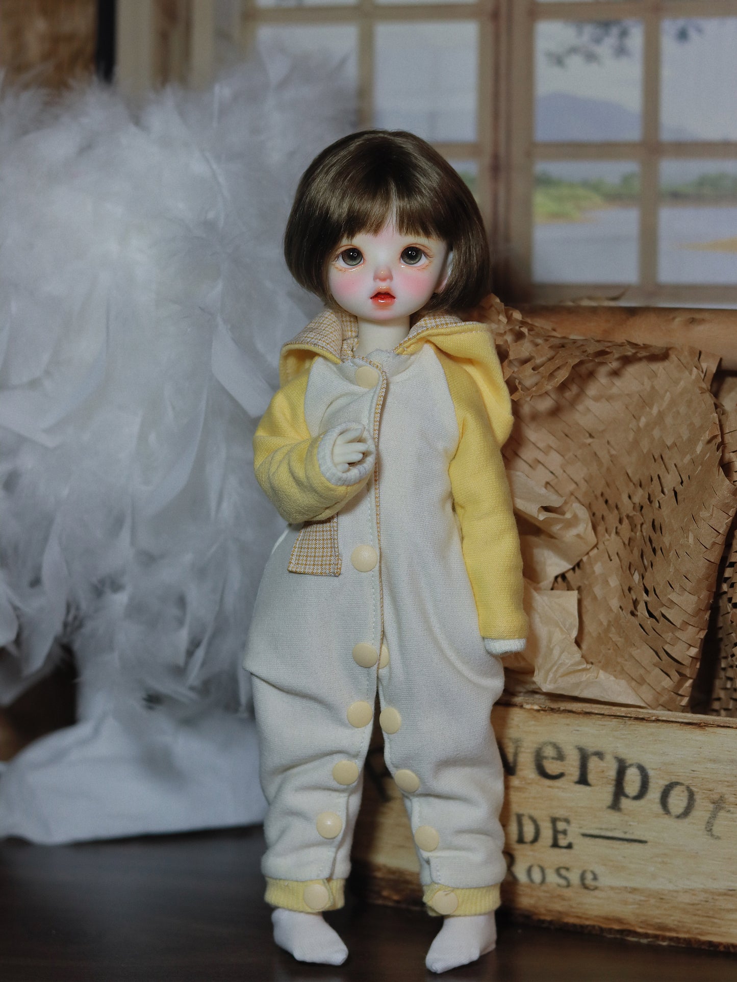 阿吉 BJD 1/6 YoSD BJD DOLL cloth Patterns- Kitty -Digital Download
