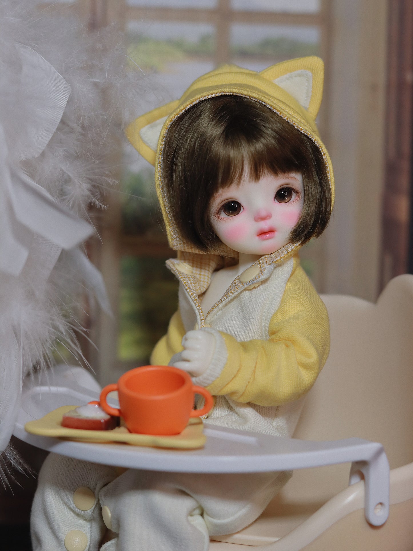 阿吉 BJD 1/6 YoSD BJD DOLL cloth Patterns- Kitty -Digital Download
