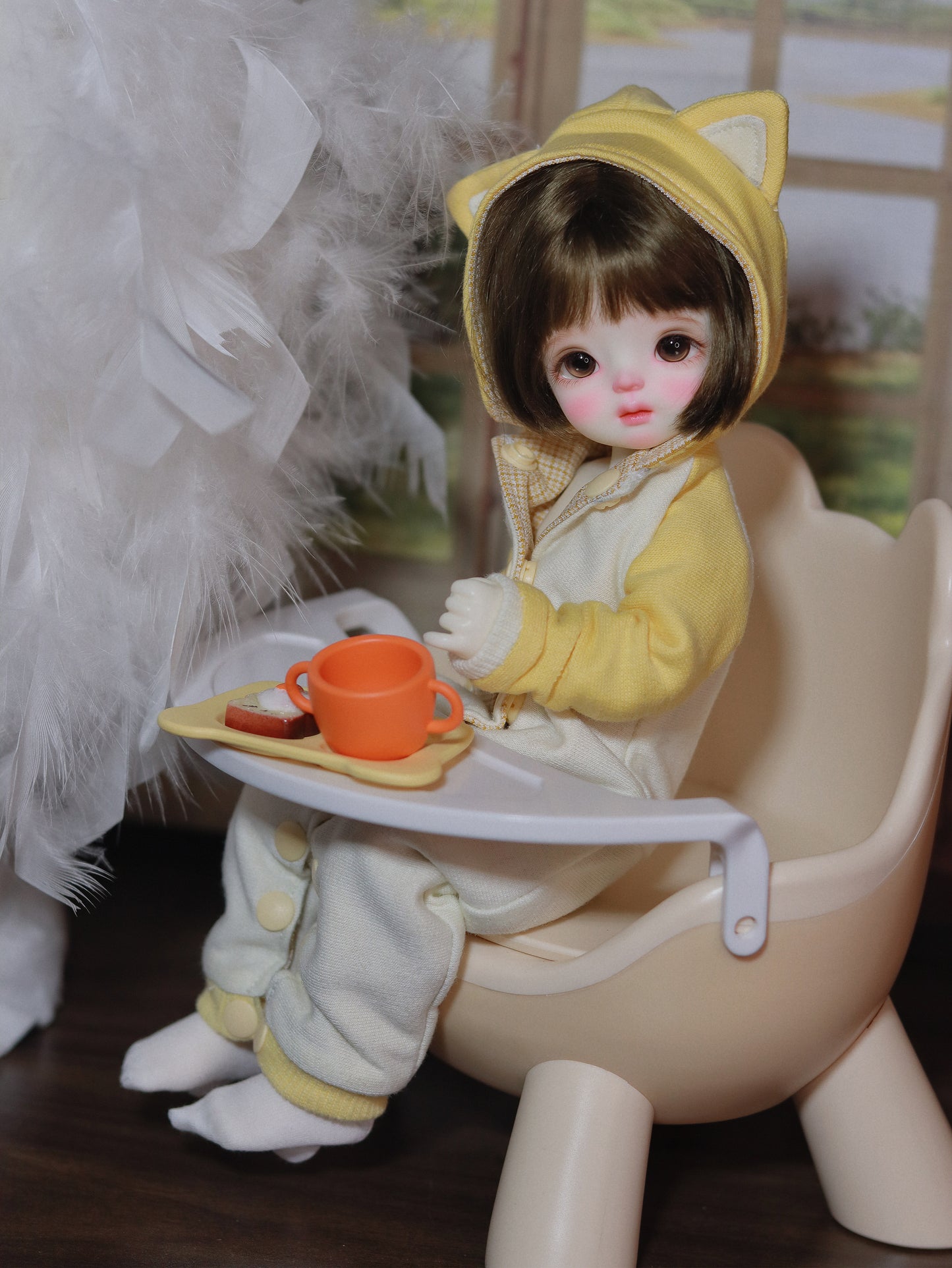 阿吉 BJD 1/6 YoSD BJD DOLL cloth Patterns- Kitty -Digital Download