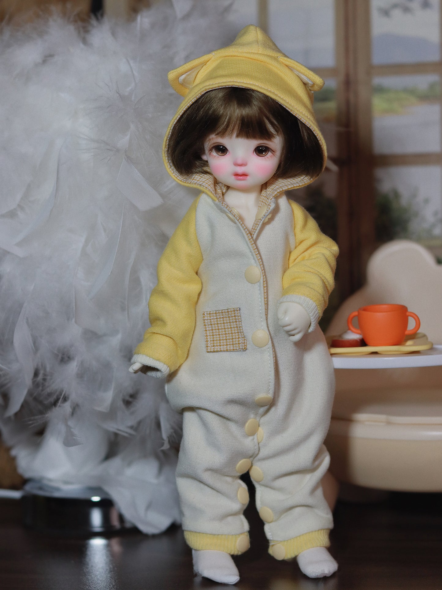 阿吉 BJD 1/6 YoSD BJD DOLL cloth Patterns- Kitty -Digital Download