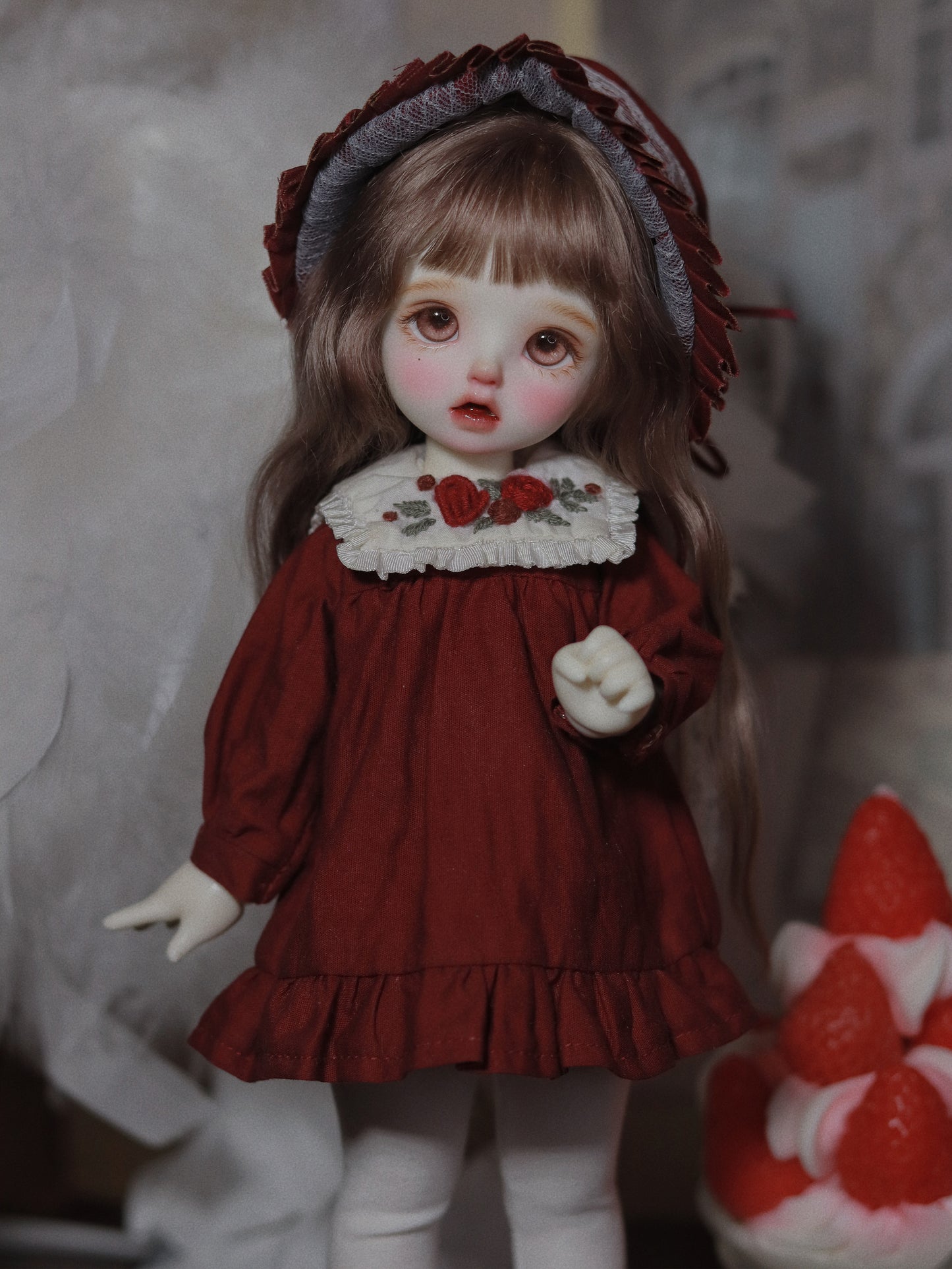 阿吉 BJD 1/6 YoSD BJD DOLL cloth Patterns- Rosey -Digital Download