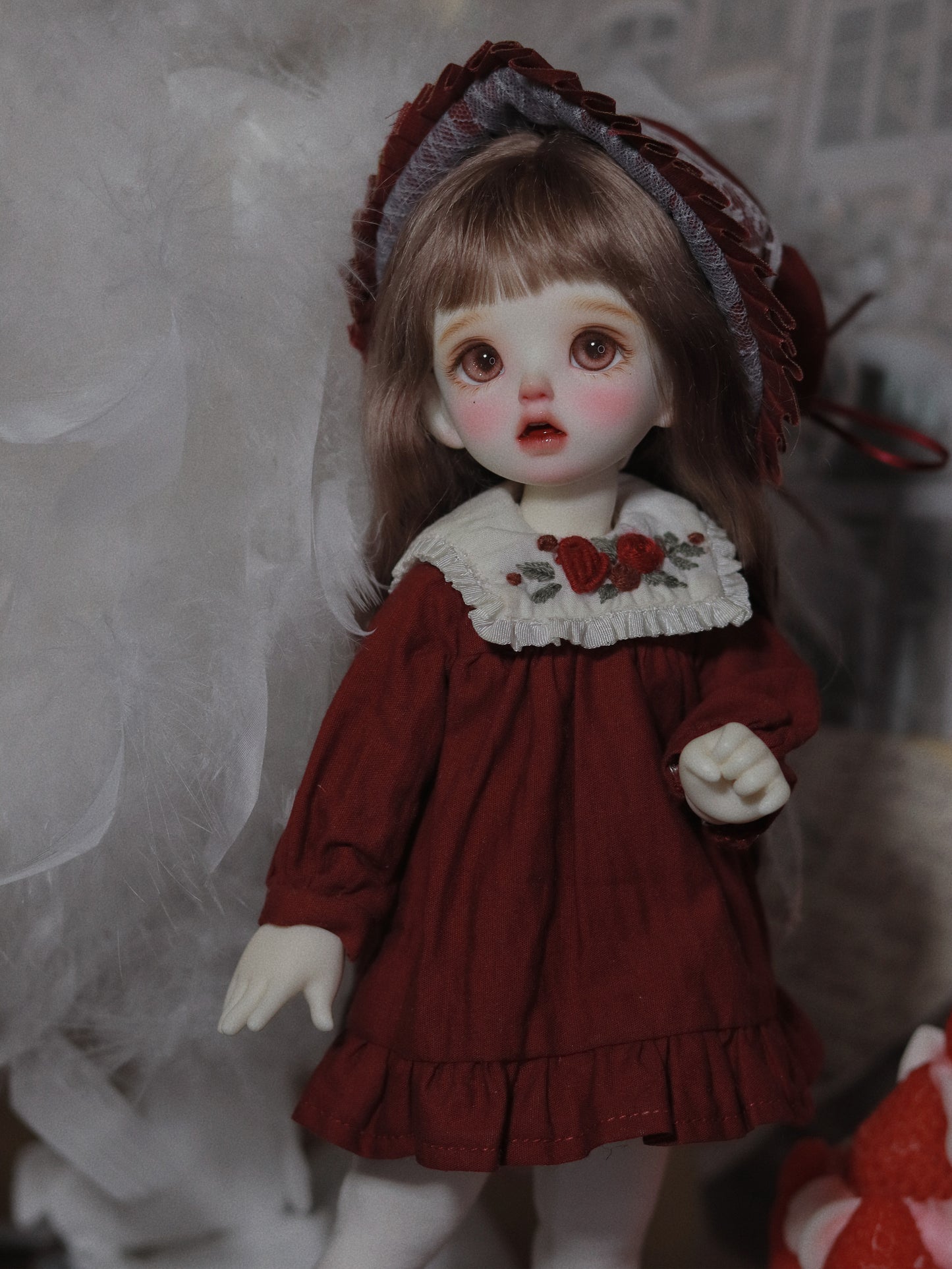 阿吉 BJD 1/6 YoSD BJD DOLL cloth Patterns- Rosey -Digital Download