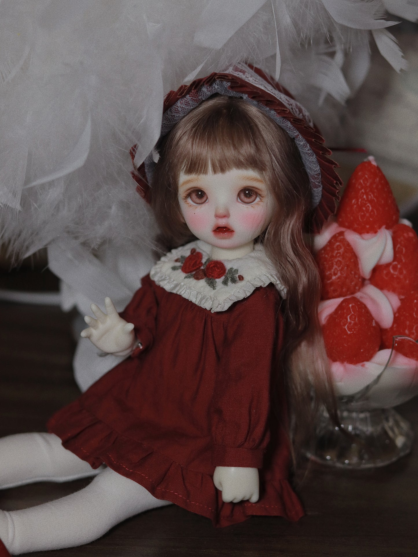 阿吉 BJD 1/6 YoSD BJD DOLL cloth Patterns- Rosey -Digital Download