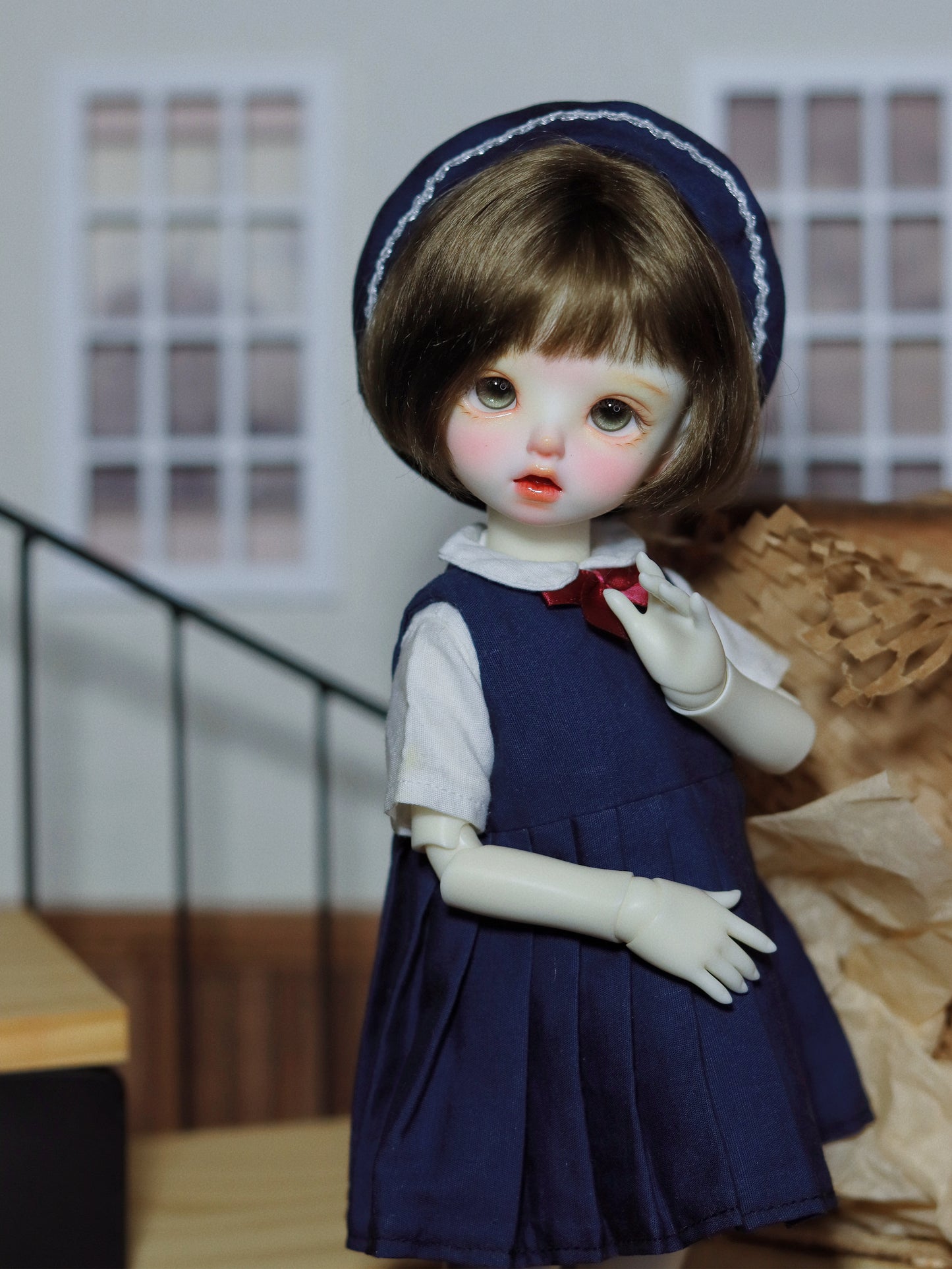 阿吉 BJD 1/6 YoSD BJD DOLL cloth Patterns- school day -Digital Download