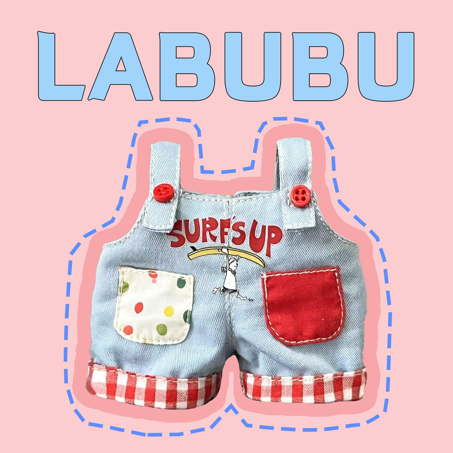 ¡Lea antes de comprar! Patrón de ropa para muñeca LABUBU Macaron: Patrón en inglés, sin margen de costura, videotutorial, sin reembolso.