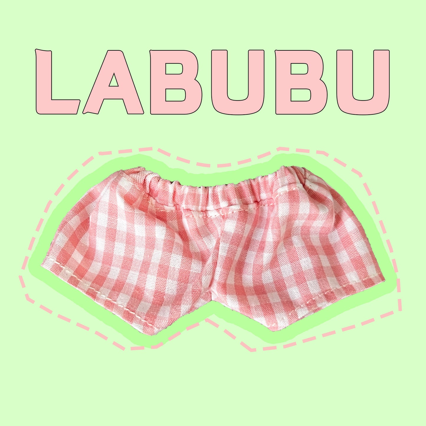 ¡Lea antes de comprar! Patrón de ropa para muñeca LABUBU Macaron: Patrón en inglés, sin margen de costura, videotutorial, sin reembolso.