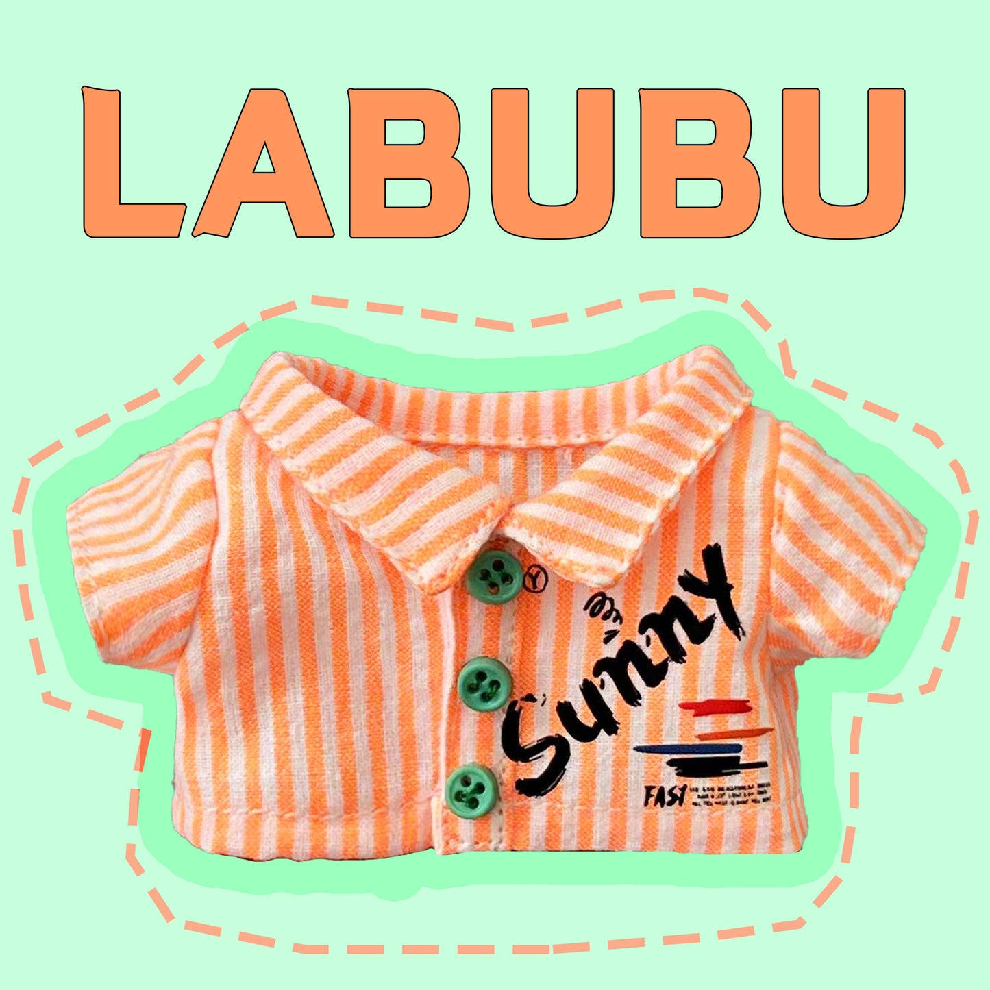 ¡Lea antes de comprar! Patrón de ropa para muñeca LABUBU Macaron: Patrón en inglés, sin margen de costura, videotutorial, sin reembolso.