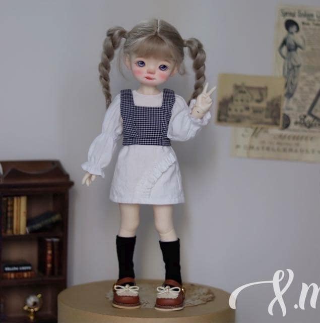 小Mer BJD 1/6 BJD DOLL Patterns Boba milk cap-no seam allowance included