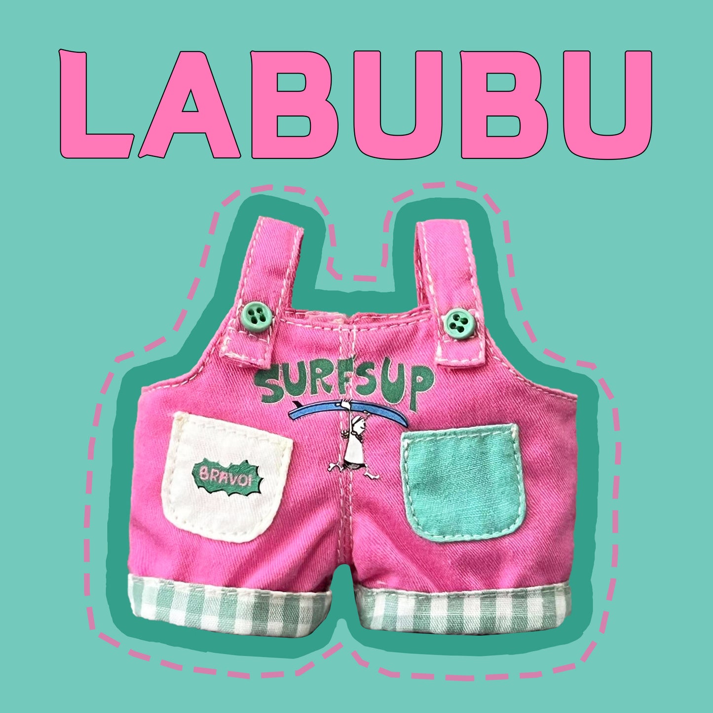¡Lea antes de comprar! Patrón de ropa para muñeca LABUBU Macaron: Patrón en inglés, sin margen de costura, videotutorial, sin reembolso.