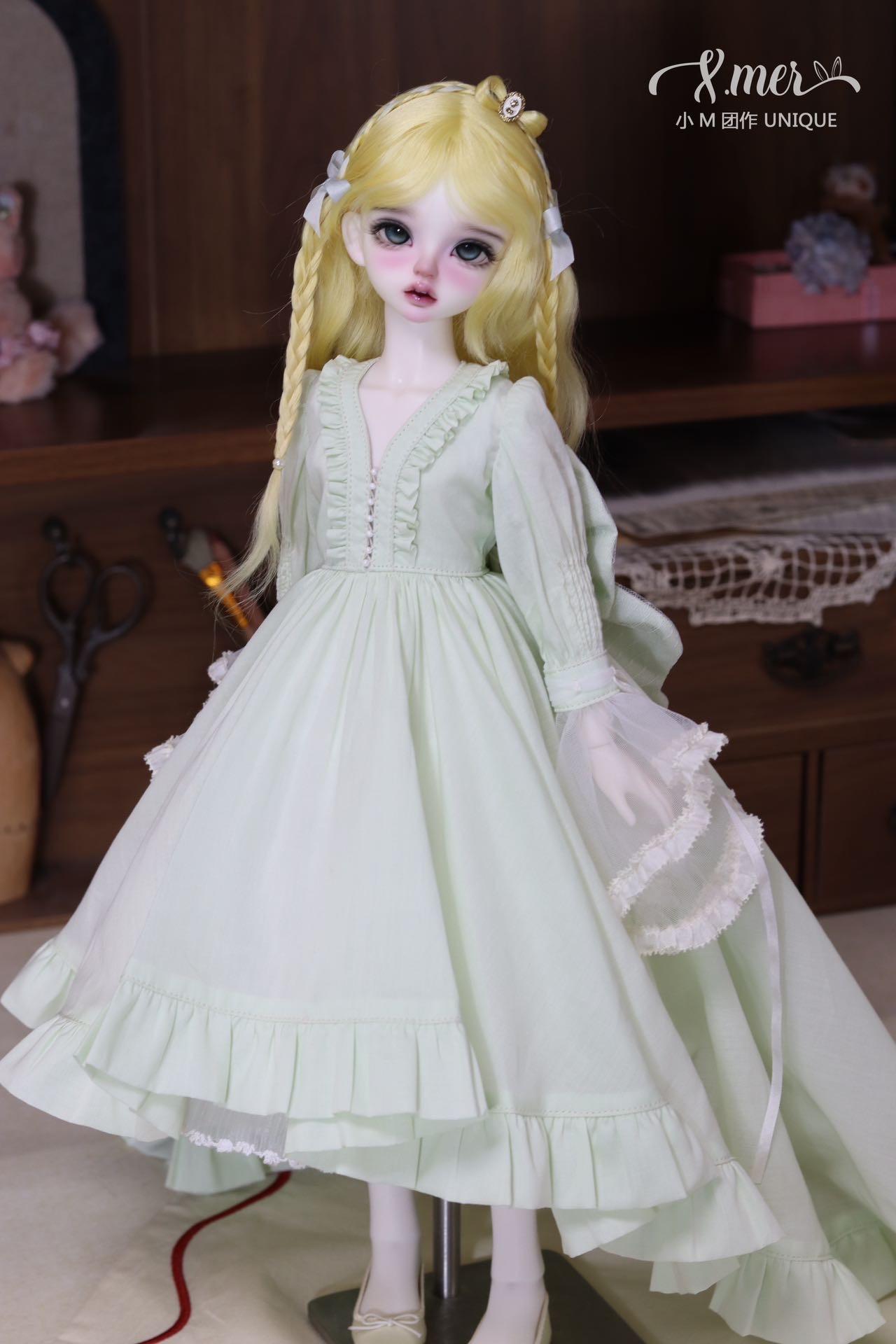 小Mer BJD 1/4 BJD DOLL Clothes Patterns Sleepy Rain (Note: 2 hour long tutorial, not for beginner) -Peaches-no seam allowance included