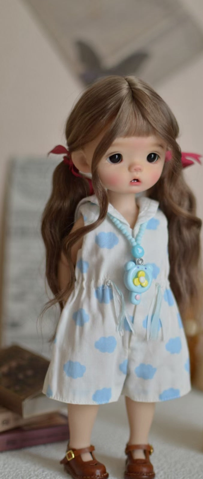 果果 1/6 BJD Doll Dress Pattern - Sailor Collar dress and jumpsuit - no seam allowance