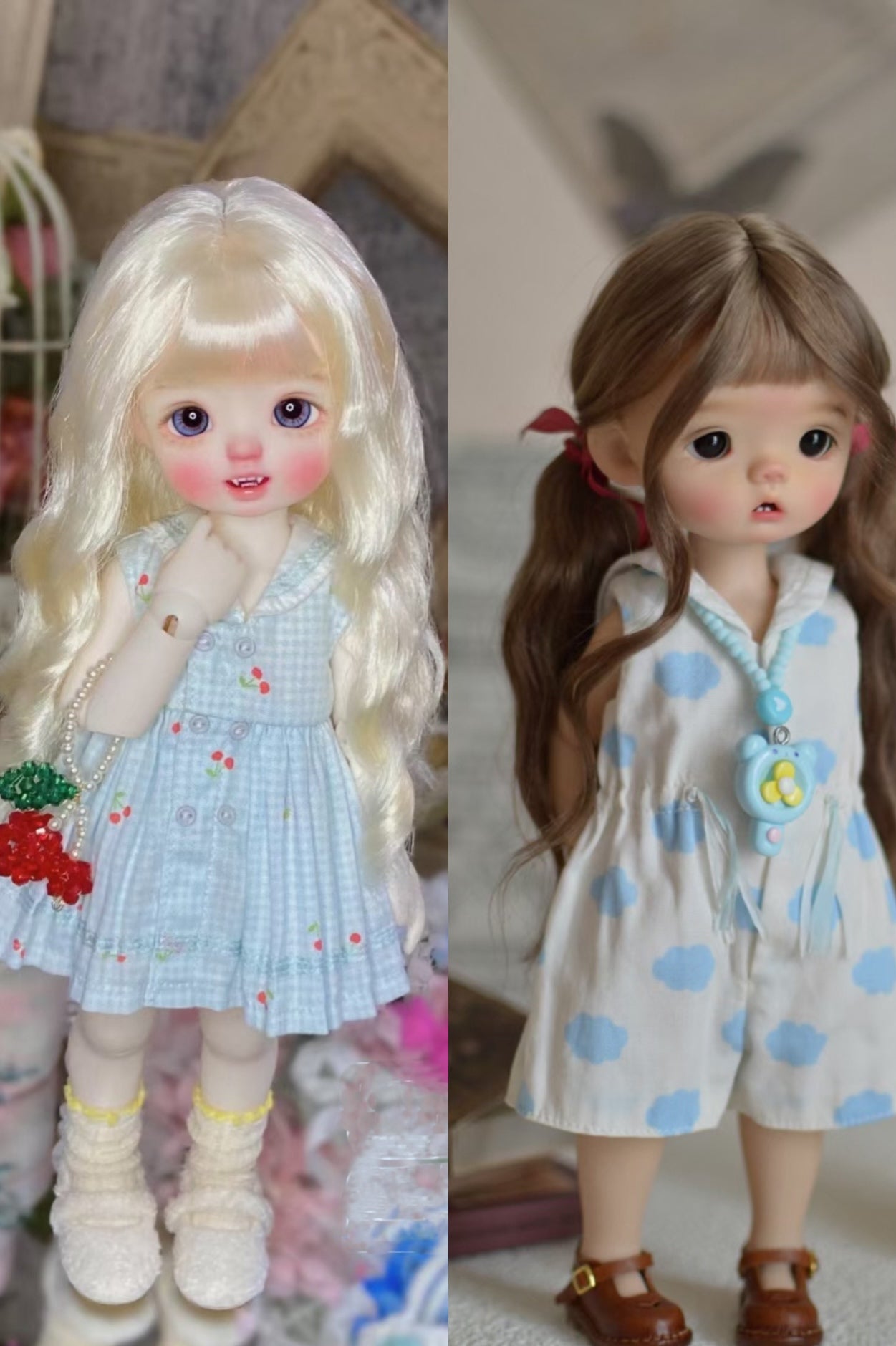 果果 1/6 BJD Doll Dress Pattern - Sailor Collar dress and jumpsuit - no seam allowance