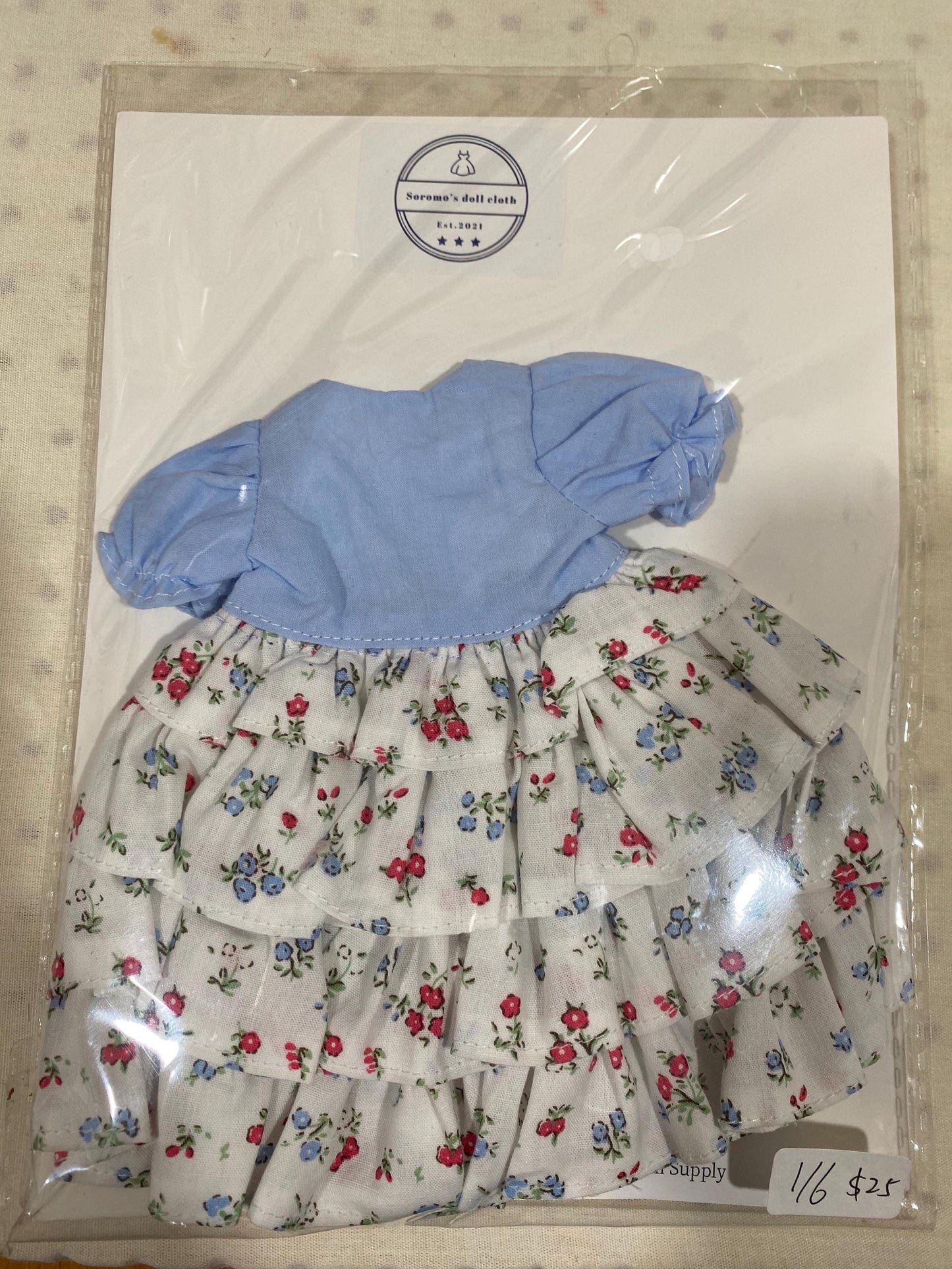 1/6 BJD YOSD clothesd dress - layered cake dress