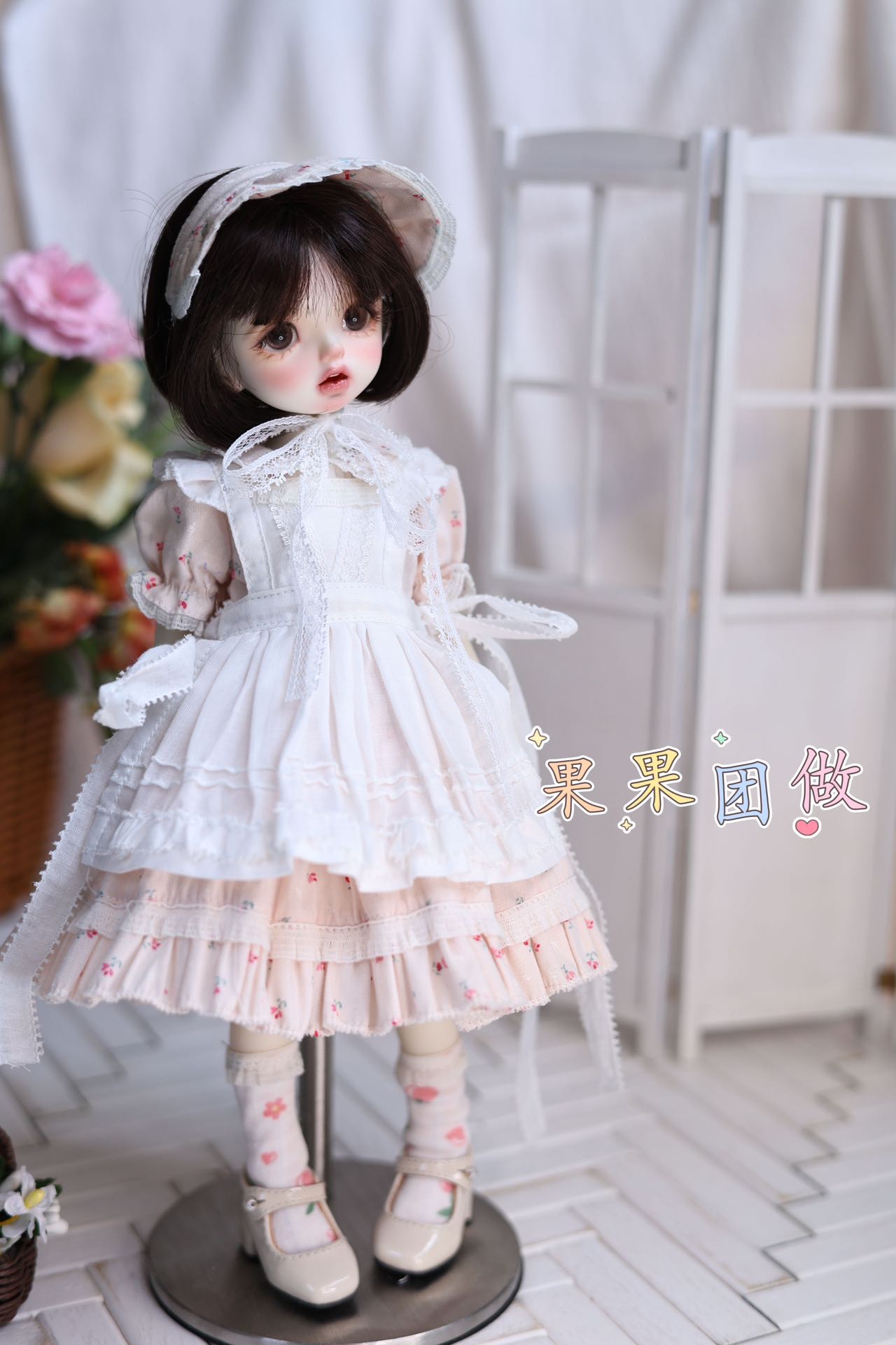 果果 1/6 BJD Doll Dress Pattern - Maid dress 2nd edition - with seam allowance