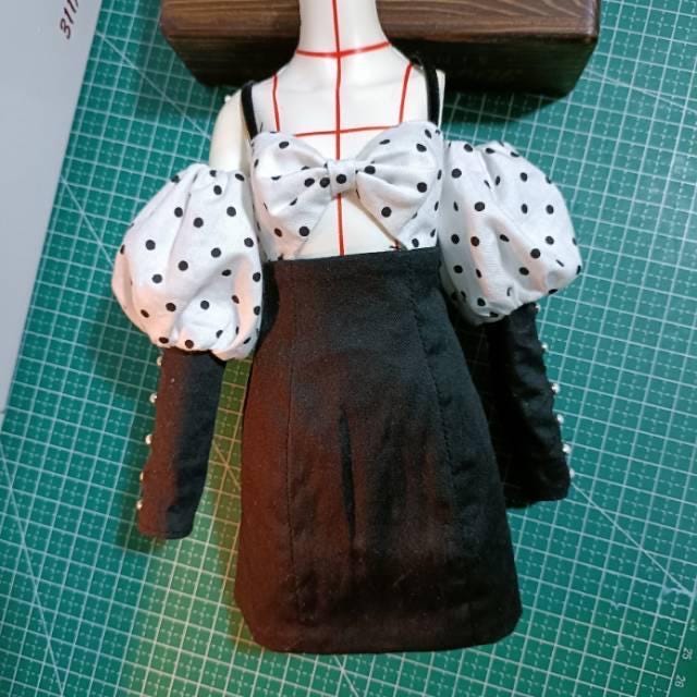 阿彩 1/4 BJD Doll Dress Pattern - Spaghetti Strap Dress-inclue 5mm seam allowance