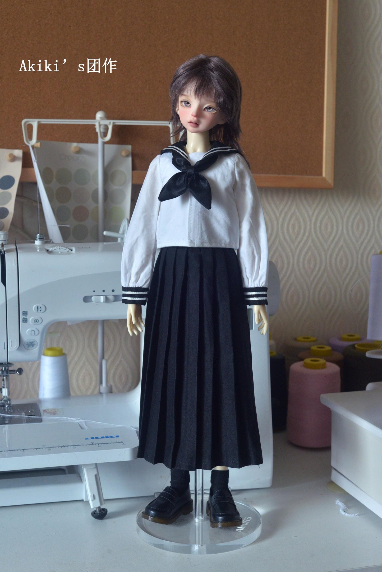 阿吉 BJD 1/4 BJD DOLL Patterns School girl dress