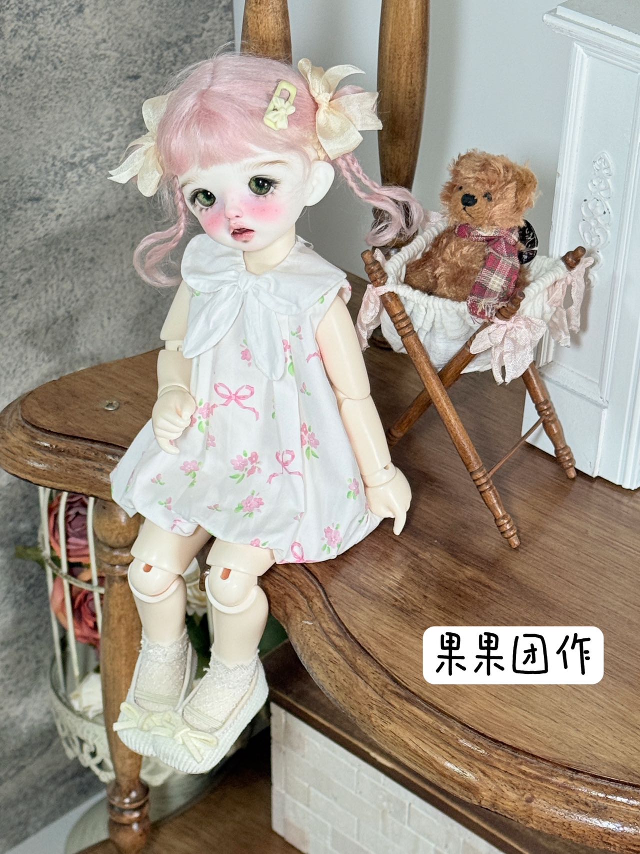 果果 1/6 BJD Doll Dress Pattern - Flower Bubble- seam allowance include