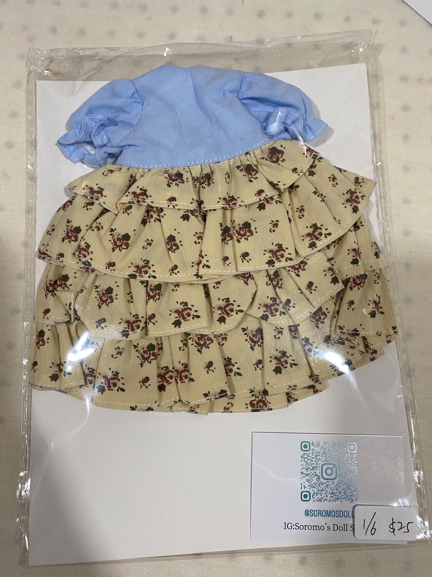 1/6 BJD YOSD clothesd dress - layered cake dress