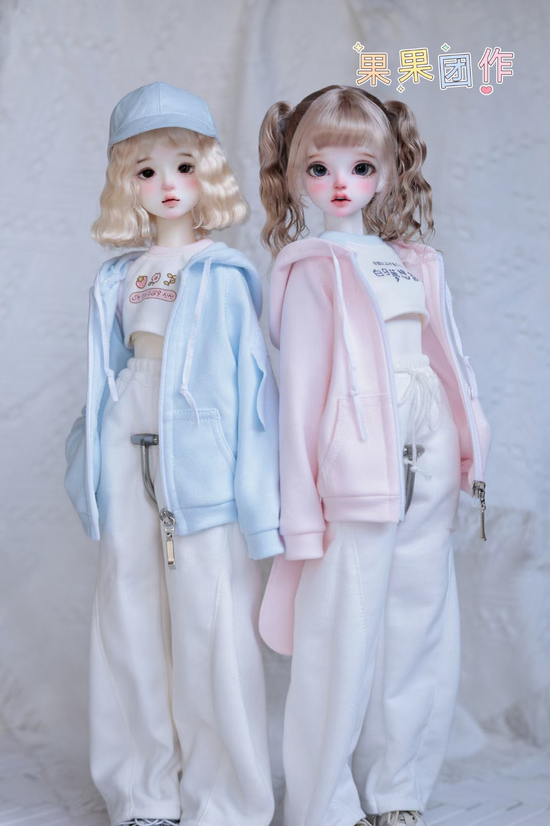 果果 1/4 BJD Doll Dress Pattern- Hoodies- with seam allowance