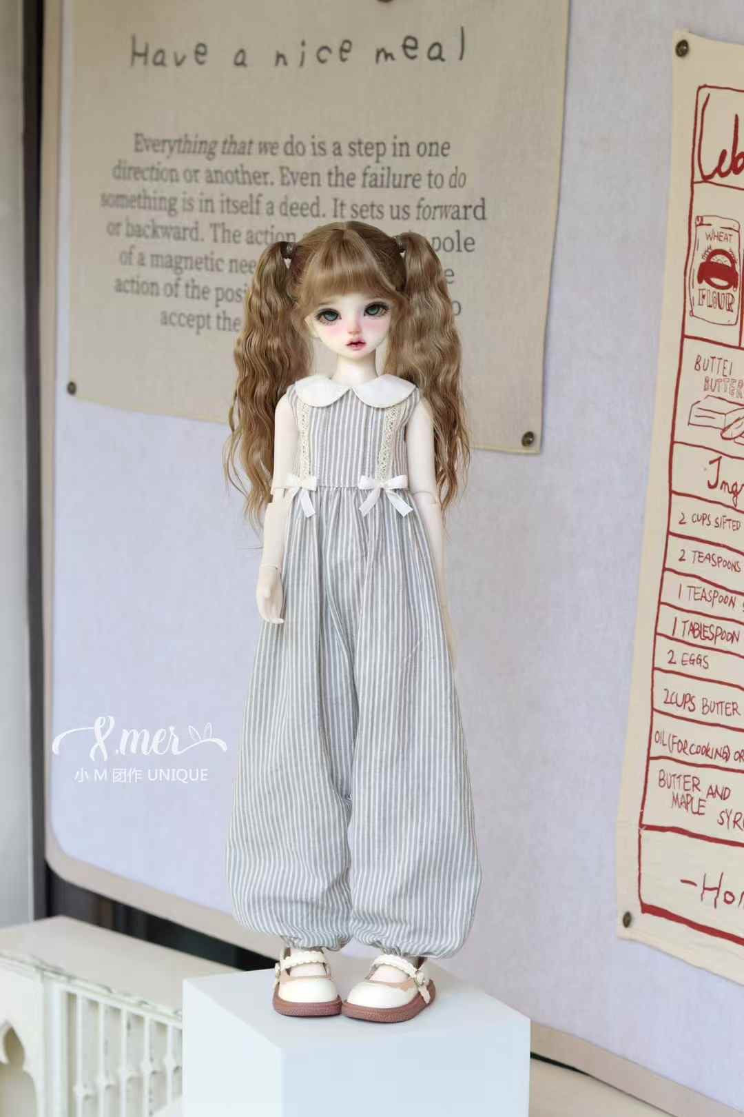 小Mer Blythe Doll Clothes Patterns - Flower Bubble-no seam allowance included