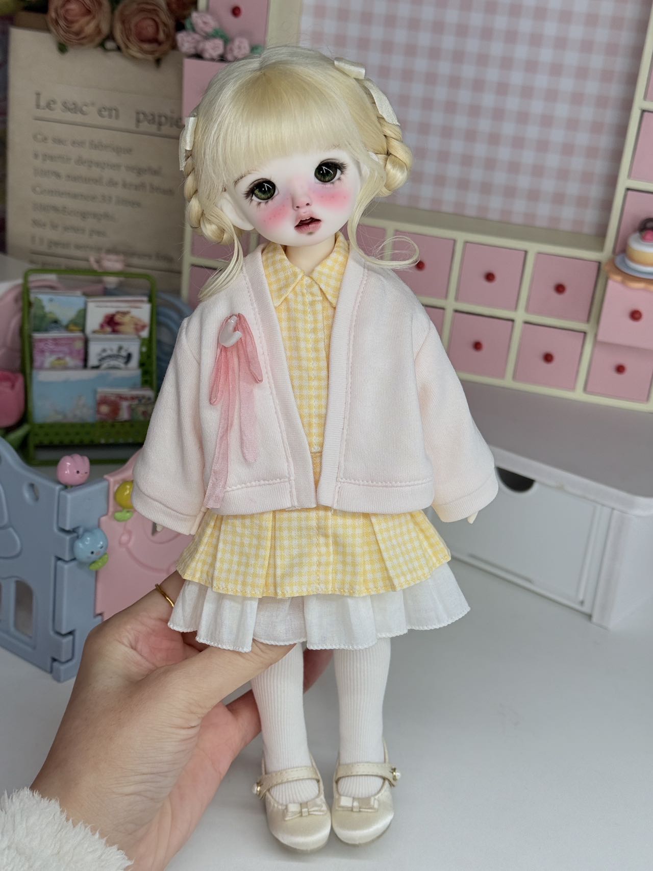 果果 1/6 BJD Doll Dress Pattern - 25NO.5 with back bag - no seam allowance