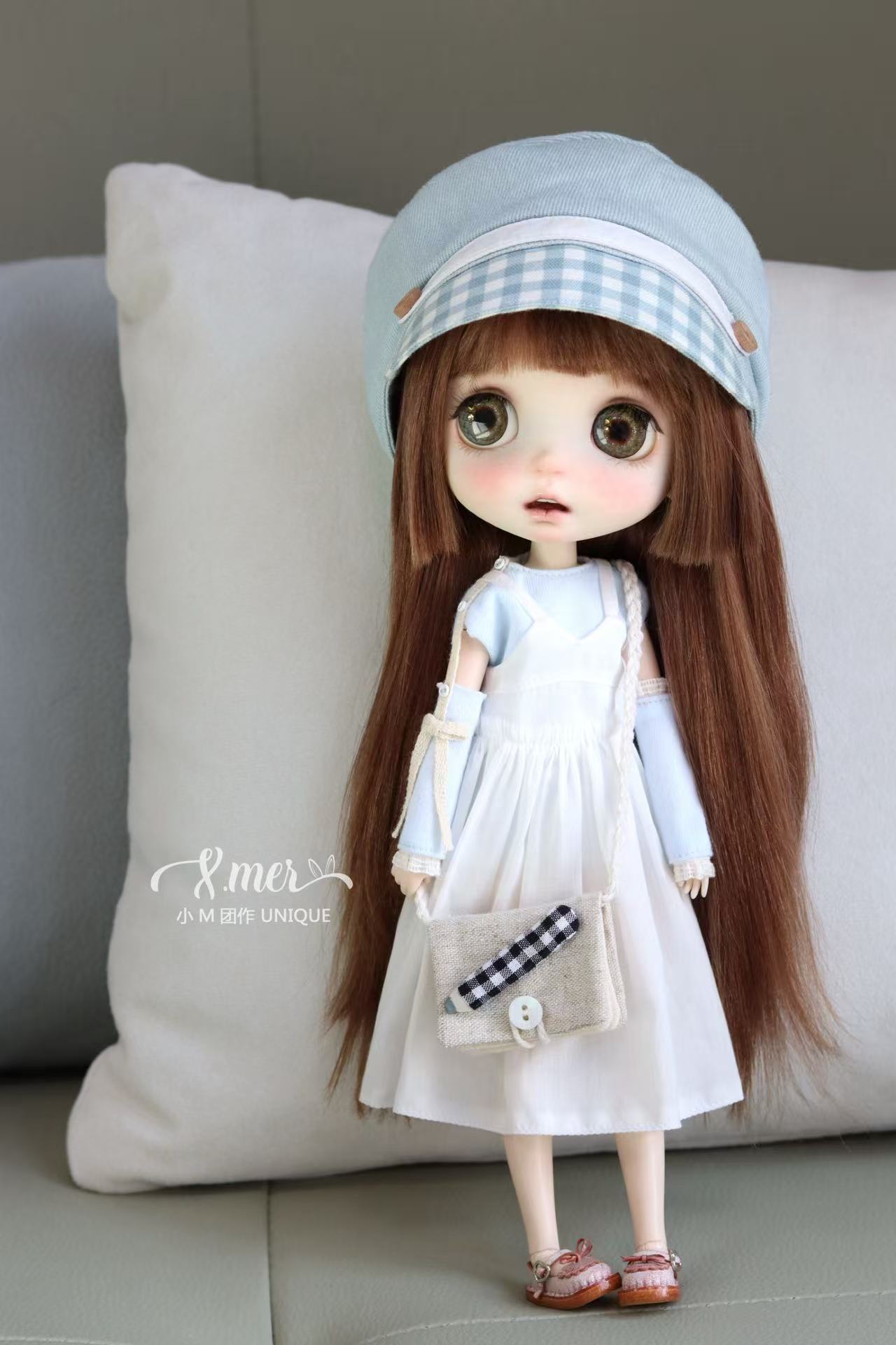 小Mer Azone ob22 Doll Clothes Patterns - Minty Tea no seam allowance included