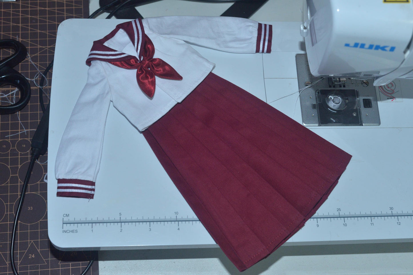 阿吉 BJD 1/4 BJD DOLL Patterns School girl dress