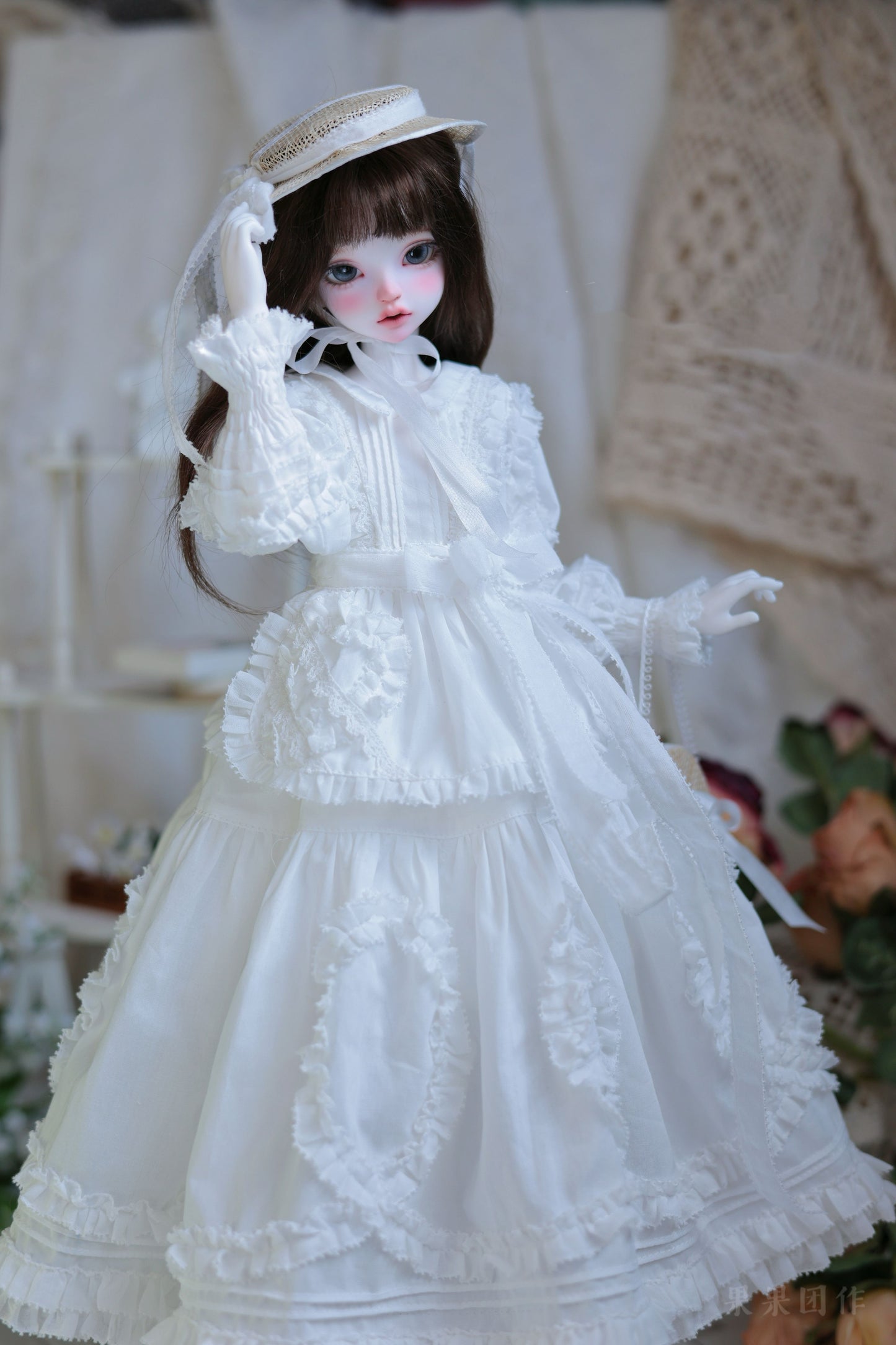果果 Patrón de vestido de muñeca BJD 1/4 - NO.9 - con margen de costura