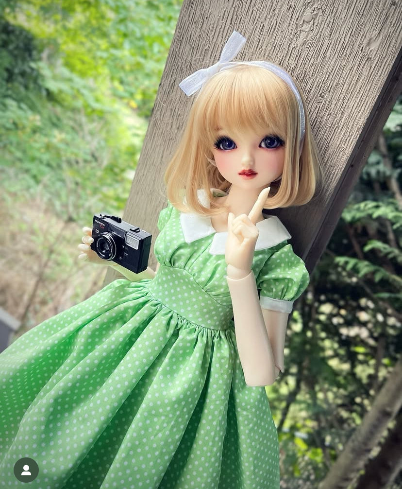 阿彩 Blythe Doll Dress Pattern - French60s-include 5mm seam allowance