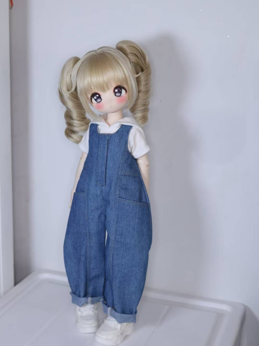 果果 1/4 KUMAKO BJD Doll Dress Pattern - Pullover hoodies and overall set