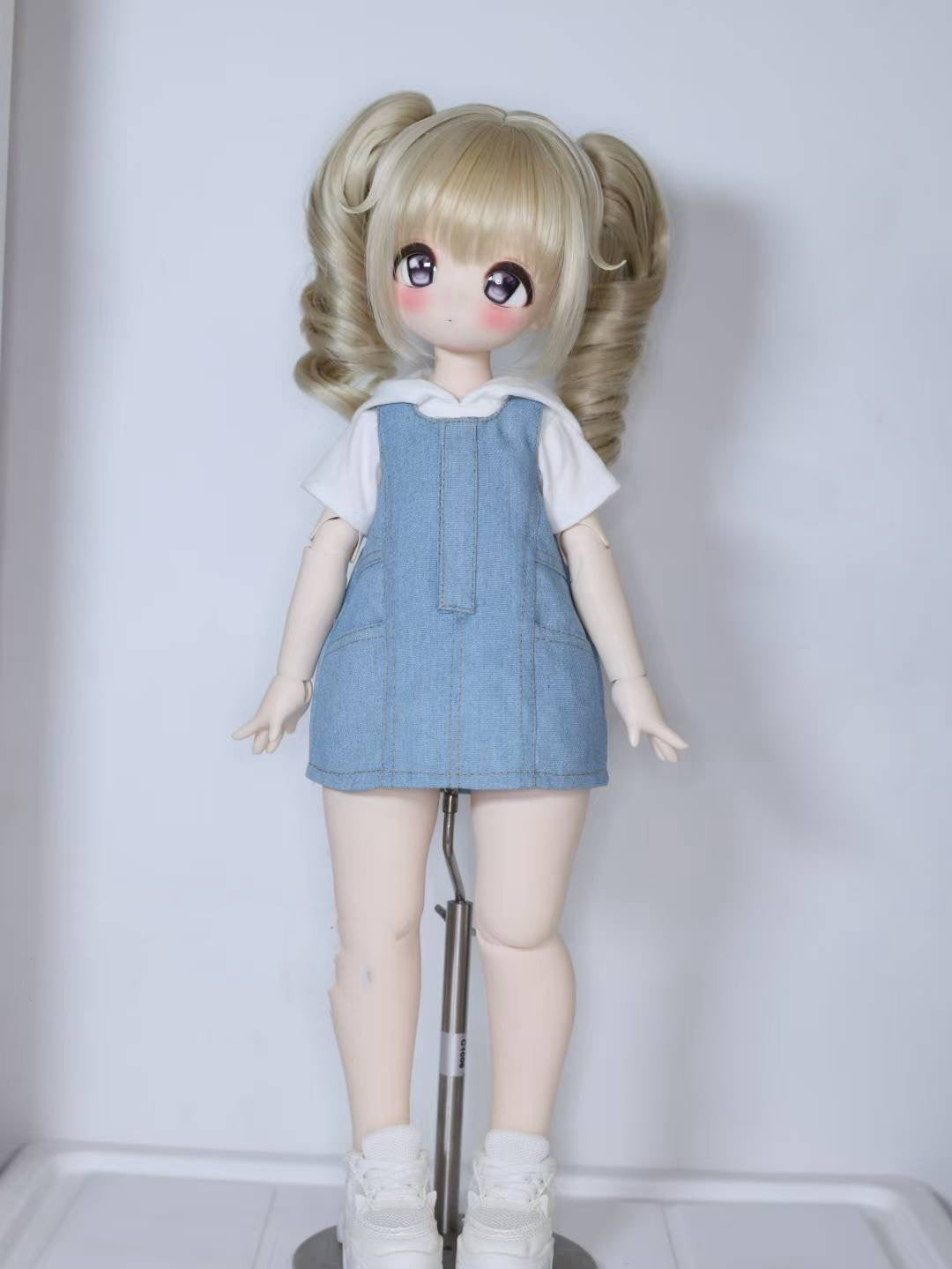 果果 1/4 KUMAKO BJD Doll Dress Pattern - Patchwork skirt and shirt set