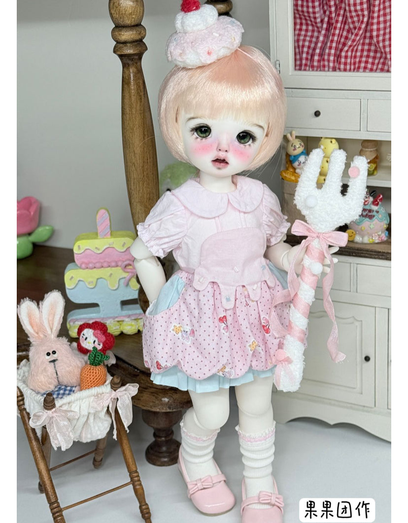 Patrón de vestido para muñeca BJD escala 1/6 - 25NO.5 con bolsa trasera - sin margen de costura