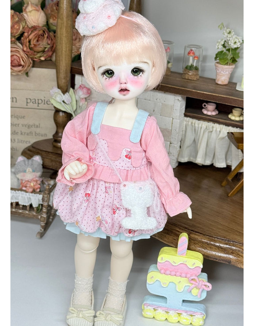 Patrón de vestido para muñeca BJD escala 1/6 - 25NO.5 con bolsa trasera - sin margen de costura