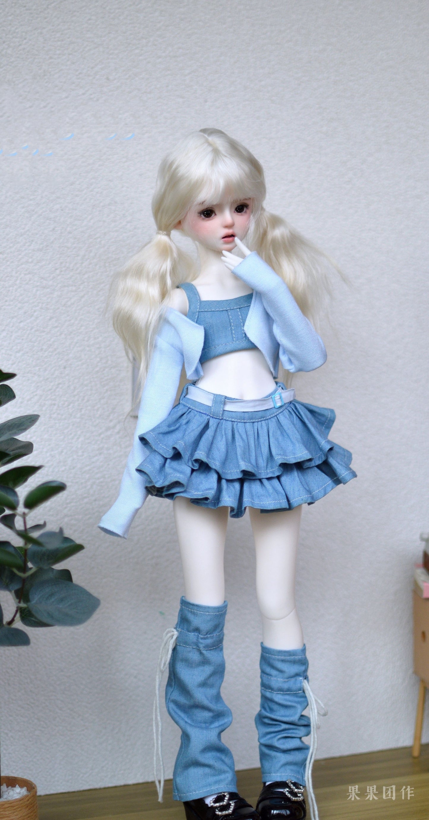 果果 1/4 BJD Doll Dress Pattern-Coat and skirt set- with seam allowance