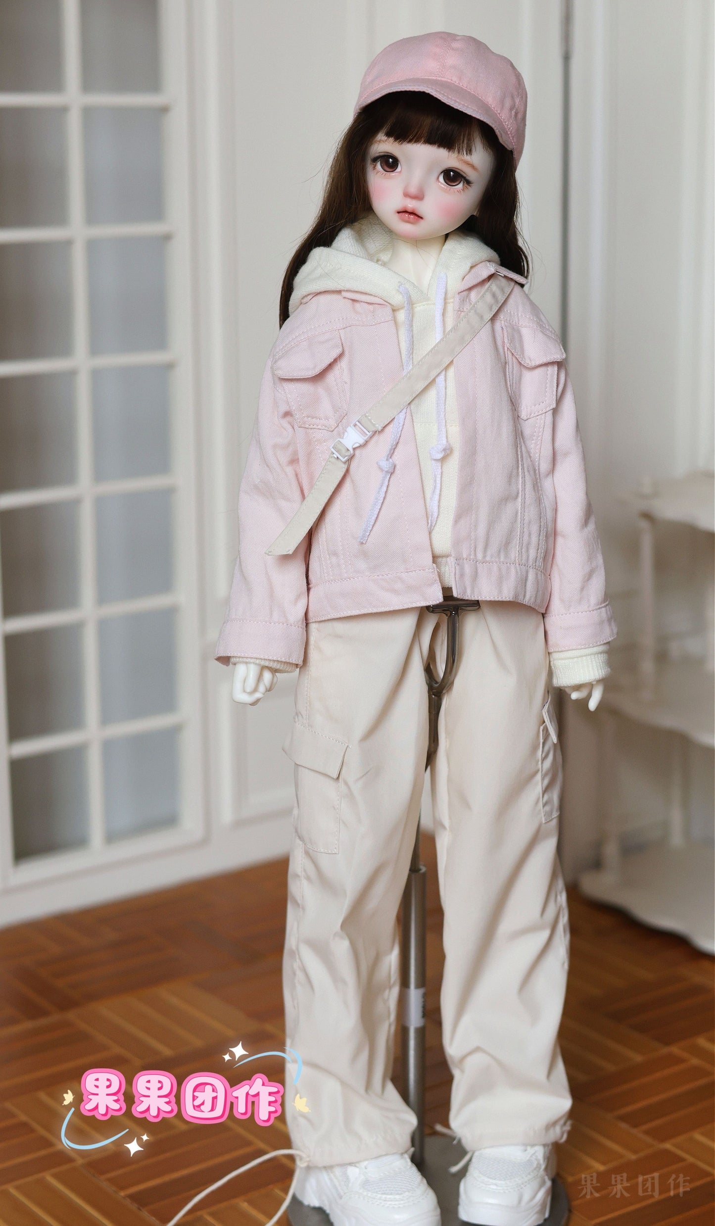 果果 1/6 BJD Doll Dress Pattern - Casual cargo set- with seam allowance